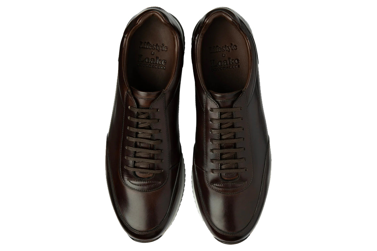loake-bannister-dark-brown-mens-trainers-top