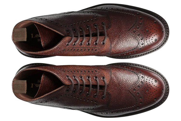 Loake Bedale Oxblood Grain Mens Handcrafted Leather Boots