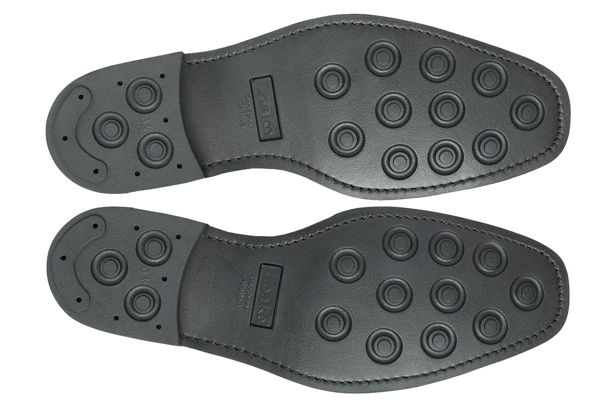 loake bloomsbury black mens shoes sole
