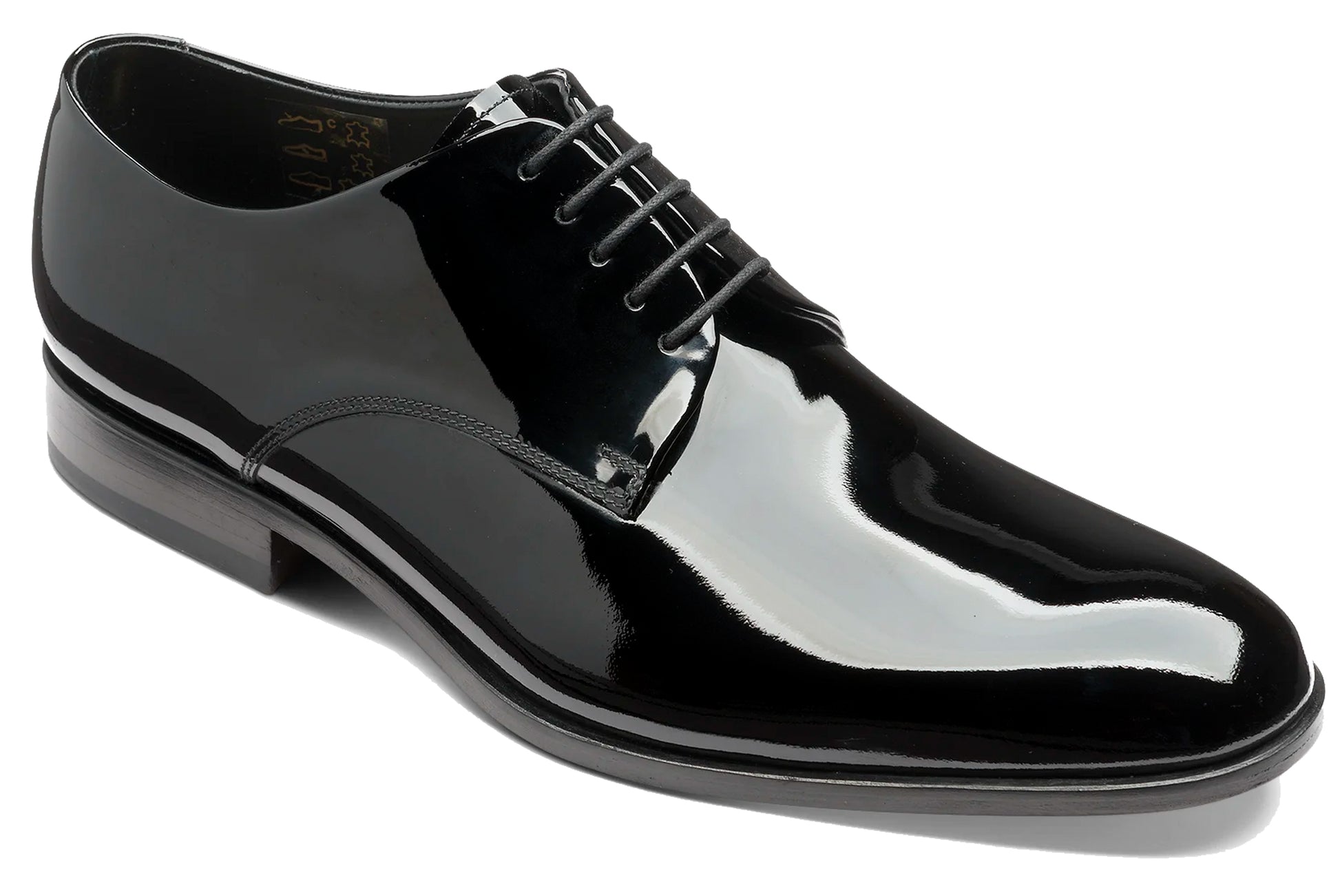loake-bow-black-patent-mens-shoes-right