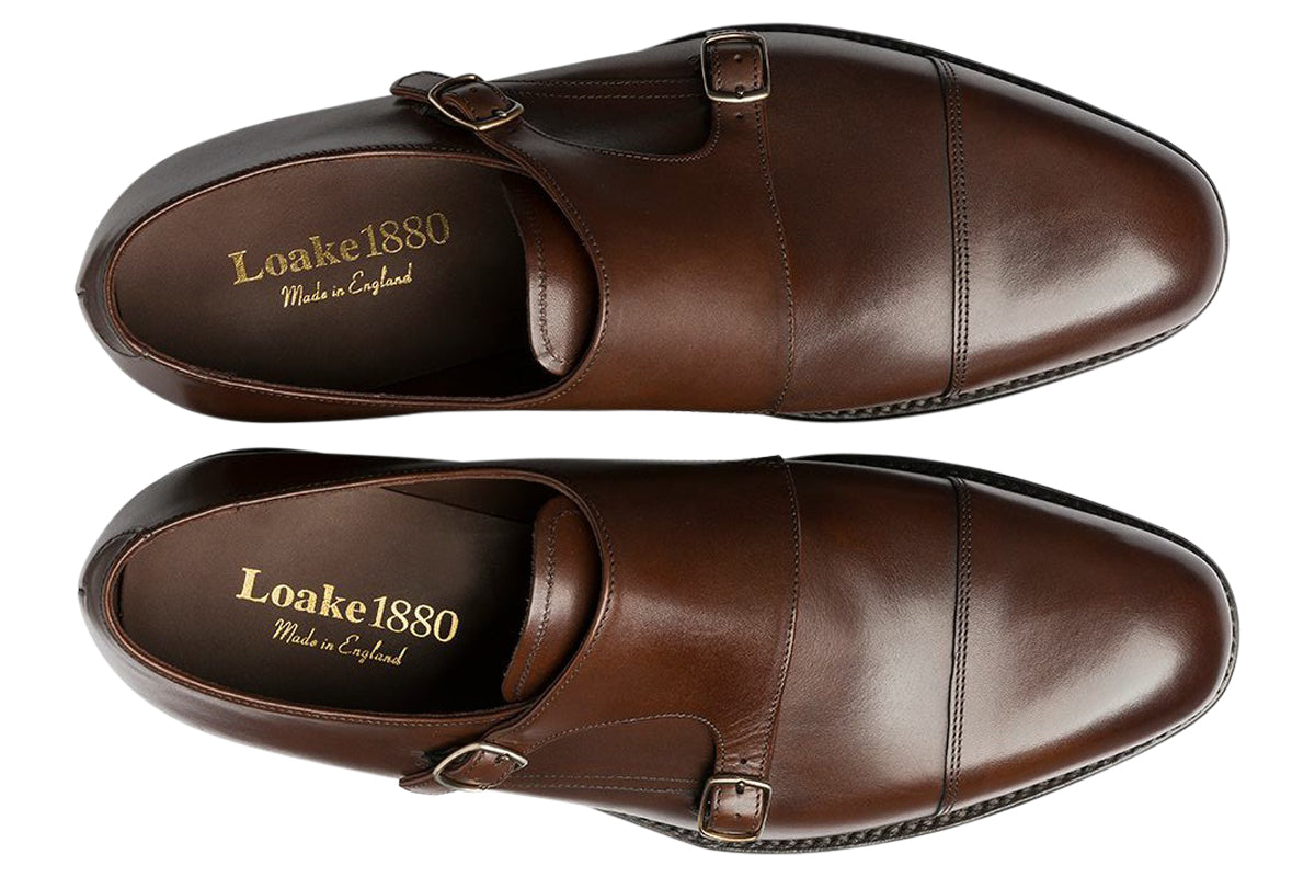 loake cannon dark brown mens shoes top