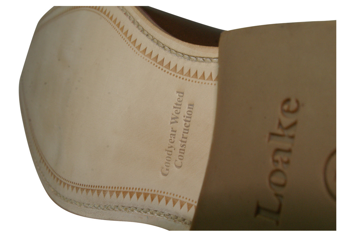 loake drake dark brown mens shoes sole