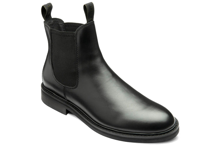 Loake Ducksworth Black Waxy Leather Mens Boots