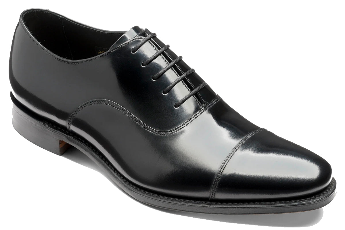 loake finsbury black mens shoes right