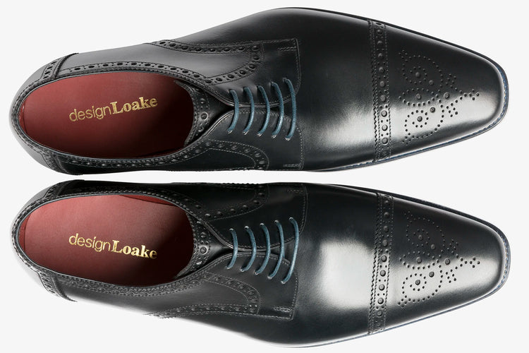 Loake Foley Black Mens Handcrafted Shoes