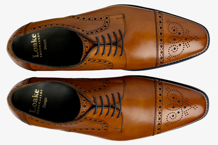 Loake Foley Tan Mens Handcrafted Shoes