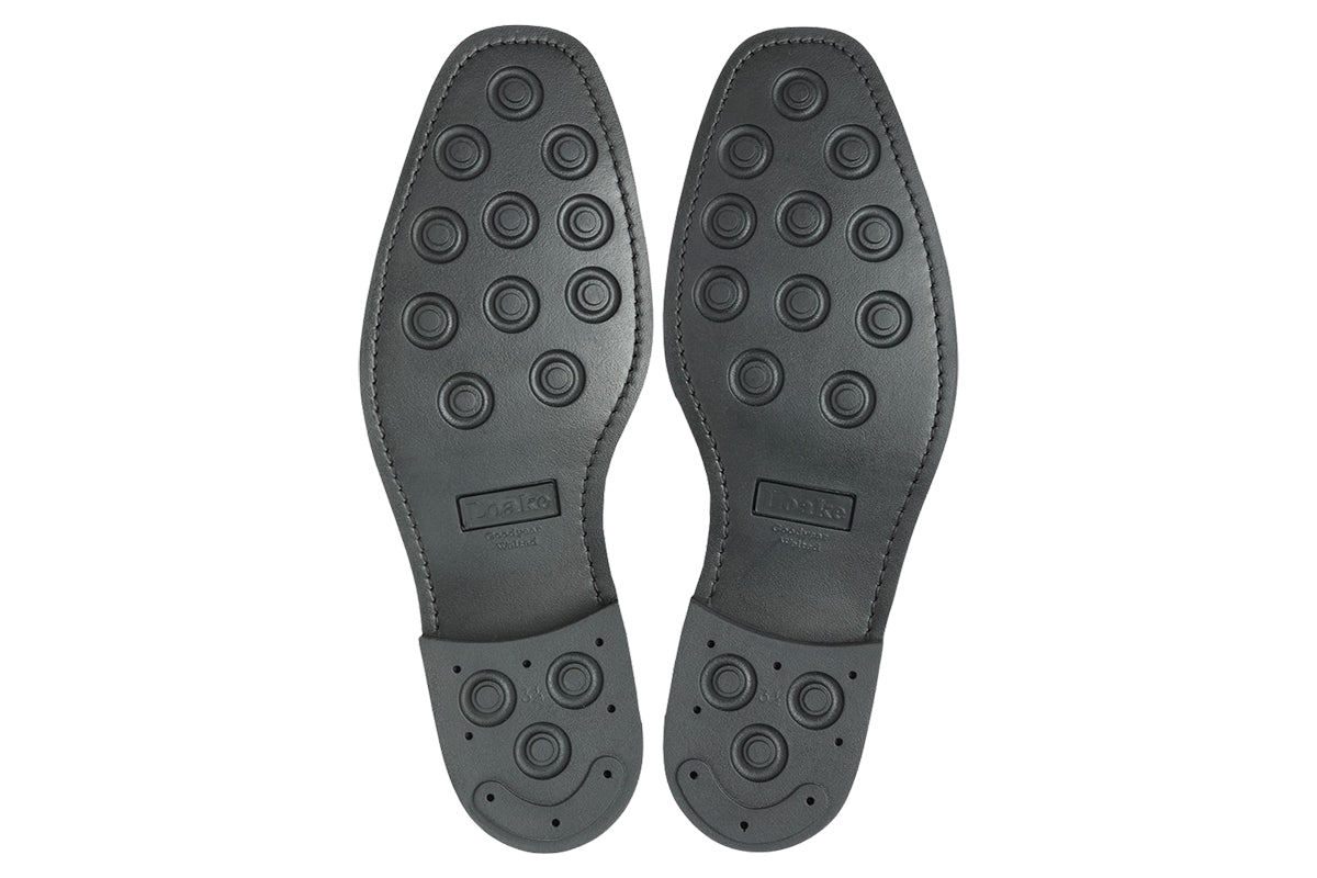 loake gable black mens shoes sole