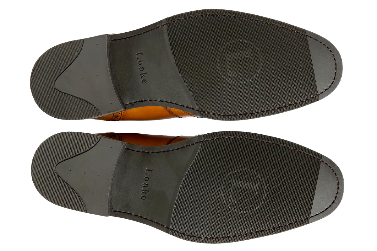 loake hoskins tan mens shoes sole
