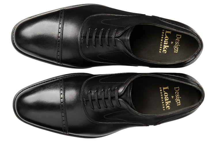 Loake Hughes Black Mens Handcrafted Shoes