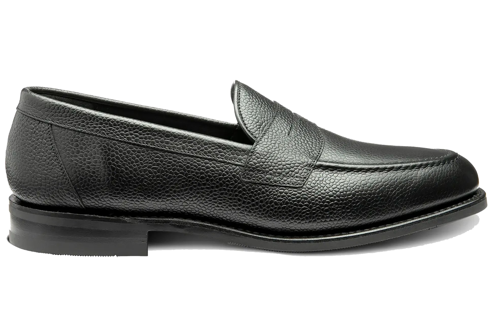 loake-imperial-mens-shoes-black-grain-right-flat
