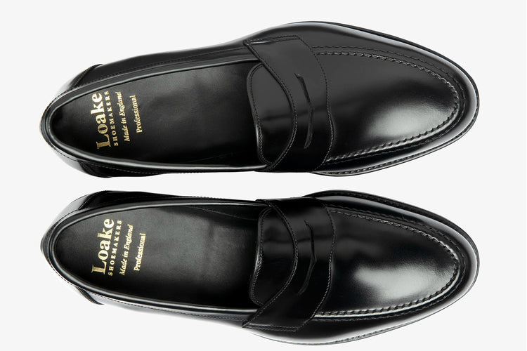 Loake Imperial Black Mens Handcrafted Shoes
