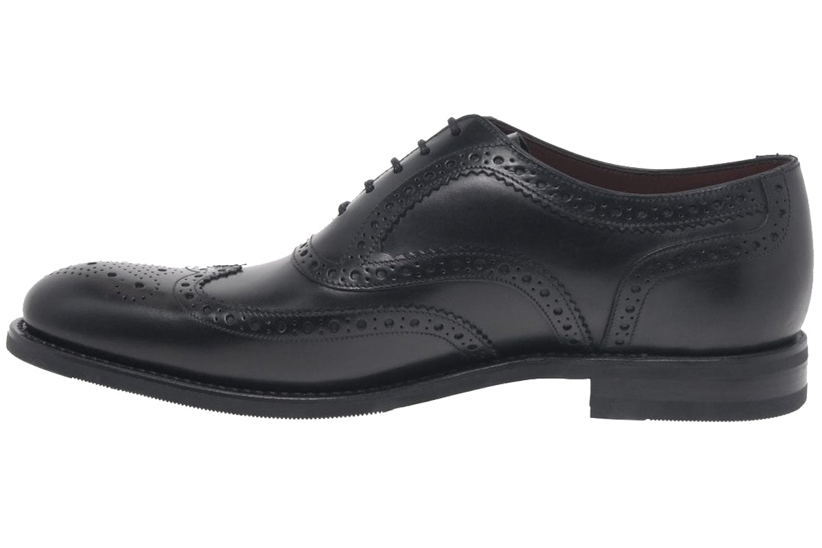 loake kerridge black mens shoes left