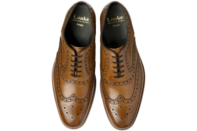 Loake Kerridge Tan Mens Handcrafted Shoes