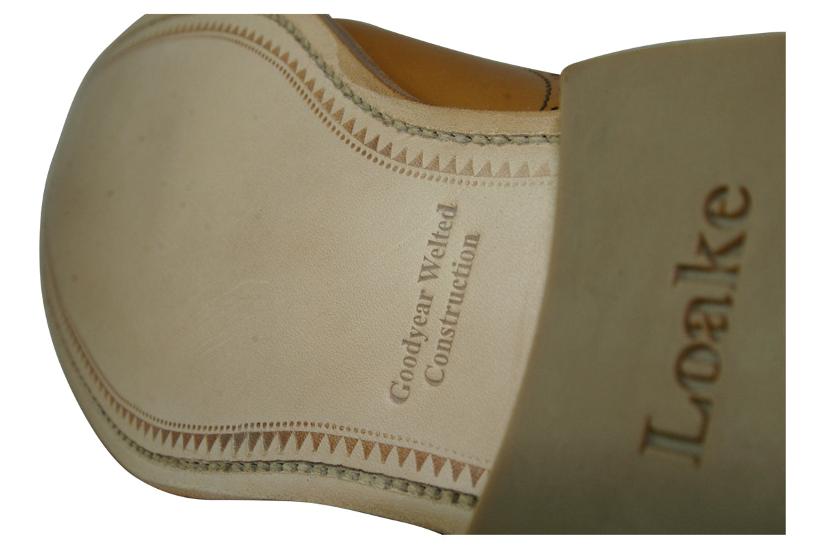 loake kruger tan mens shoes sole