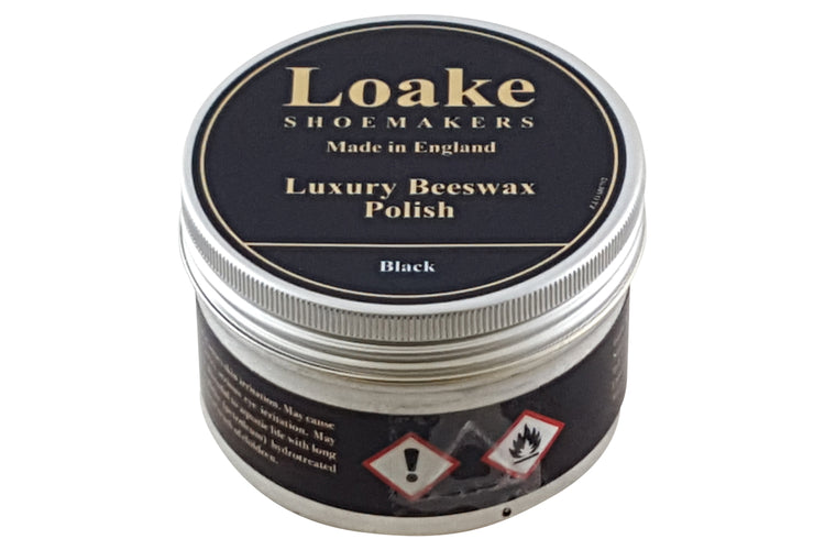 Loake Luxury Beeswax Polish Black