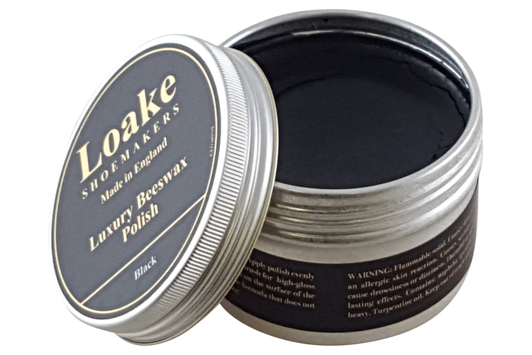 Loake Luxury Beeswax Polish Black