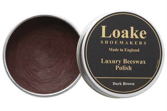 Loake Luxury Beeswax Polish Dark Brown