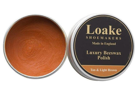 Loake Luxury Beeswax Polish Tan & Lt Brown