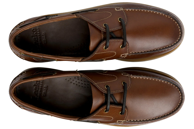 Loake Padstow Brown Waxy Leather Mens Shoes