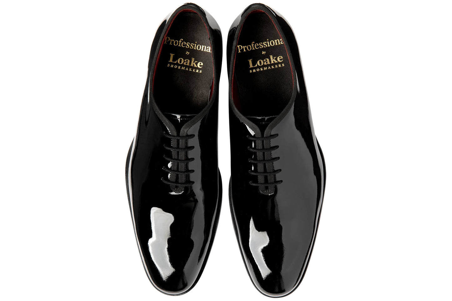 Loake Regal Black Patent Leather Mens Shoes