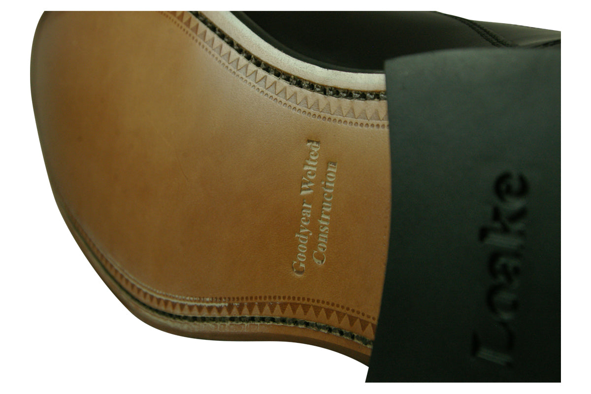 loake sharp black mens shoes sole