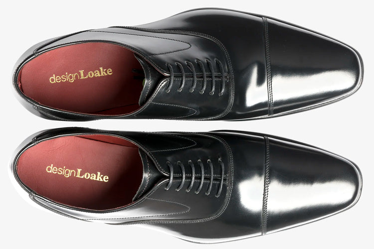 Loake Sharp Black Mens Handcrafted Shoes