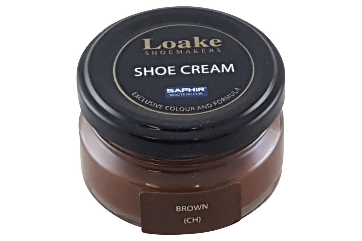 loake shoe cream brown
