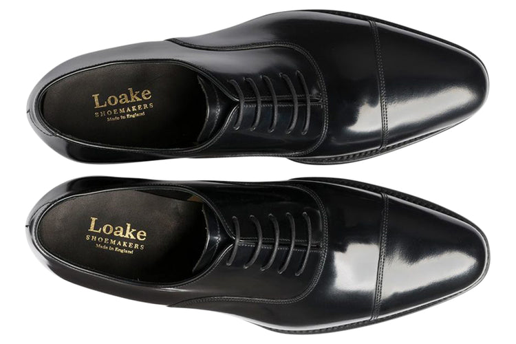 Loake Smith Black Mens Handcrafted Shoes