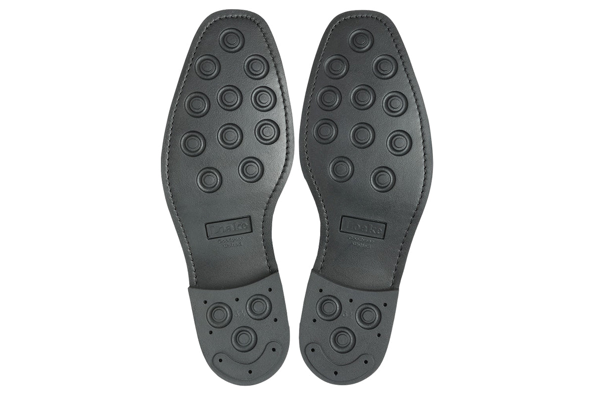 loake sovereign black mens shoes sole