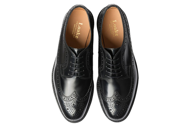 Loake Sovereign Black Mens Handcrafted Shoes
