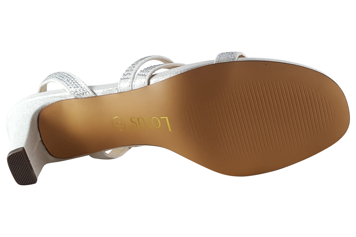 lotus bernadette uls377 silver womens sandals sole