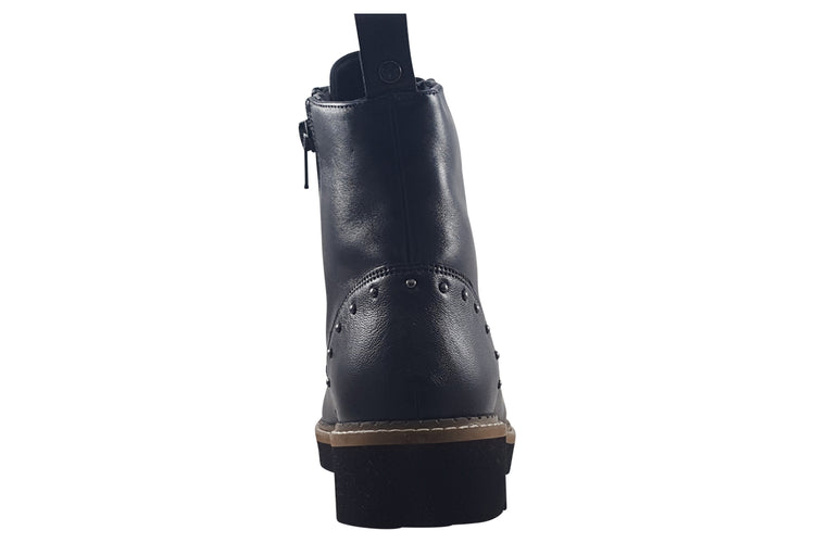 Lotus Braxton ULB338 Black Womens Boots