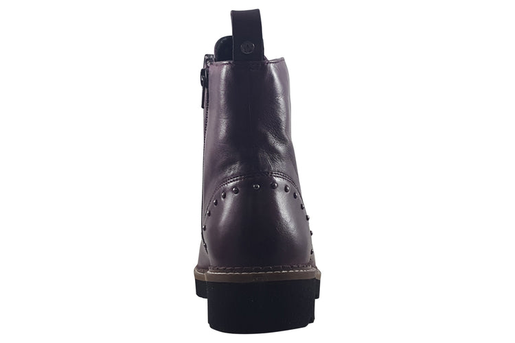 Lotus Braxton ULB338 Purple Womens Boots