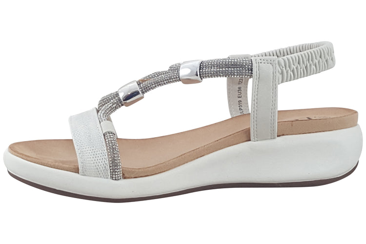 Lotus Bruna ULP319 White Womens Sandals