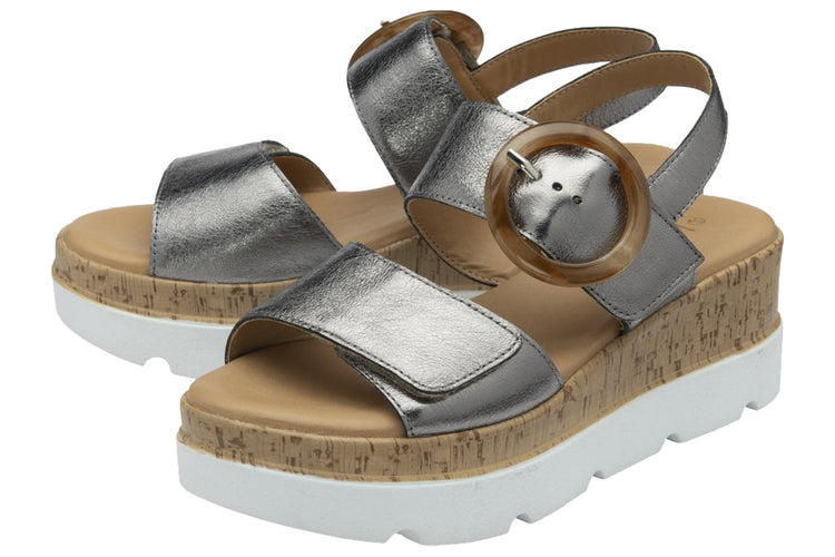 Lotus Cammie ULP268 Gun Metal Womens Sandals