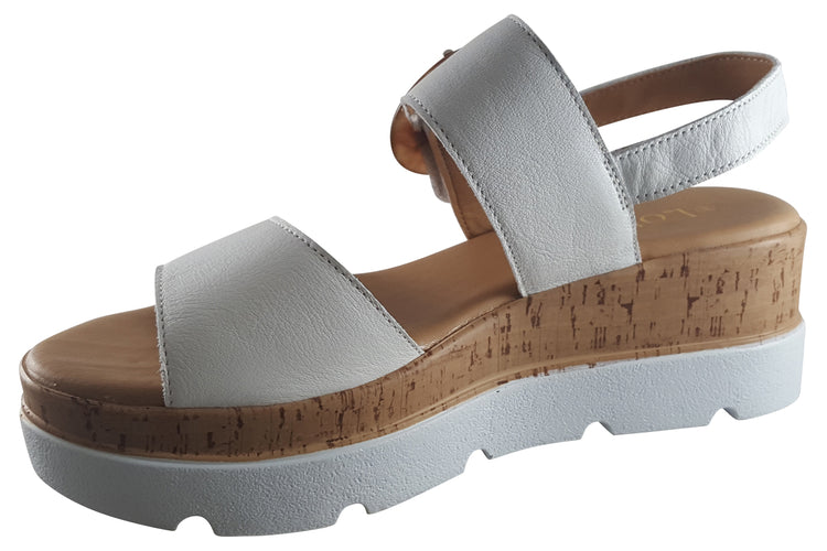 Lotus Cammie ULP268 White Womens Sandals