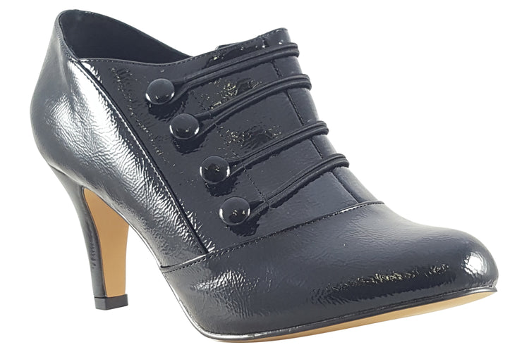 Lotus Gem ULS418 Black Patent Womens Shoes