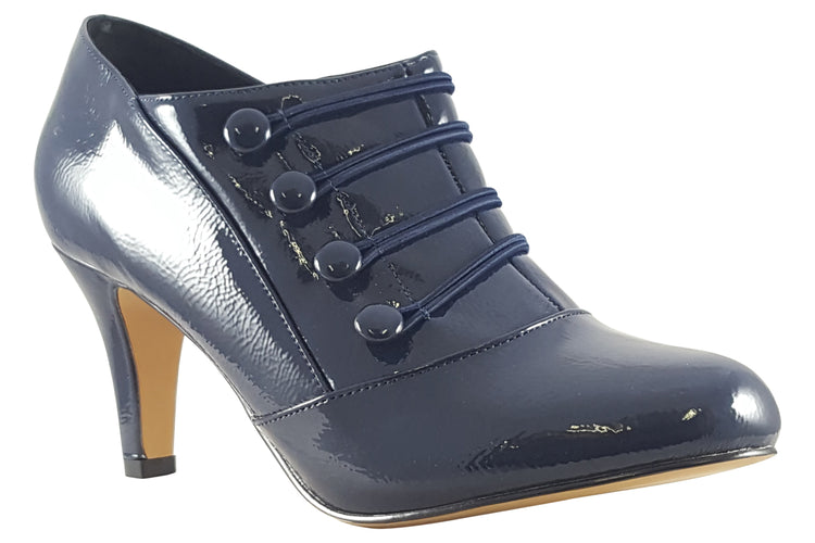 Lotus Gem ULS418 Navy Patent Womens Shoes
