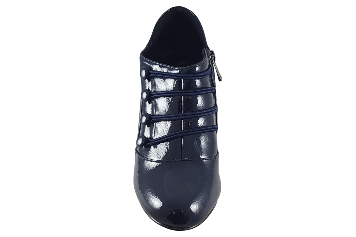 lotus gem navy patent womens boots top