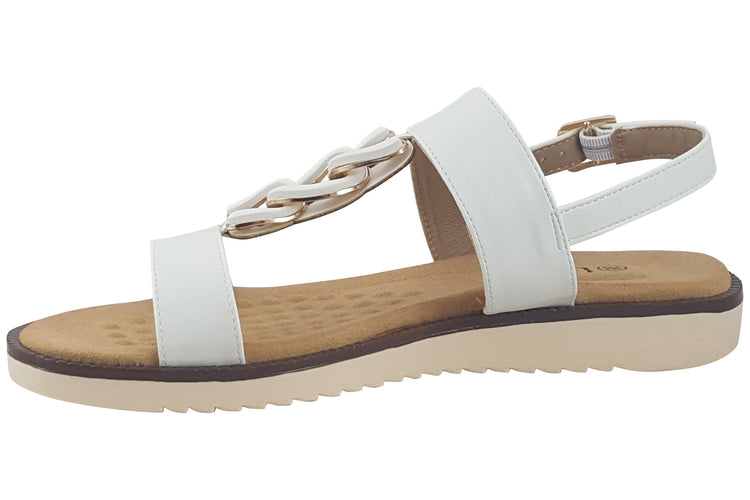 Lotus Joana ULP316 White Womens Sandals