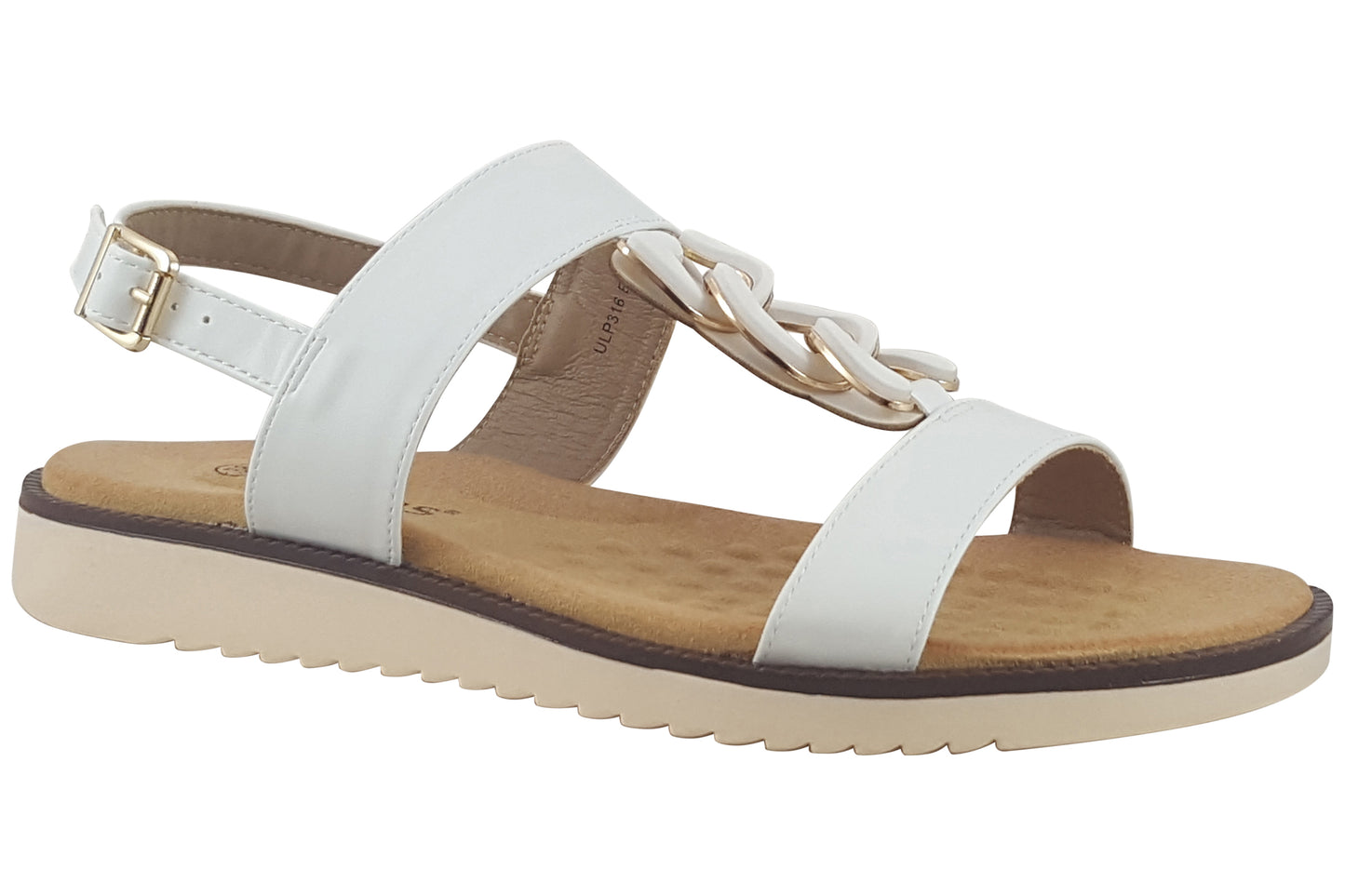lotus joana white womens sandals right