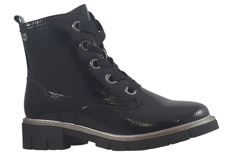 Lotus JoJo ULB350 Black Patent Womens Boots