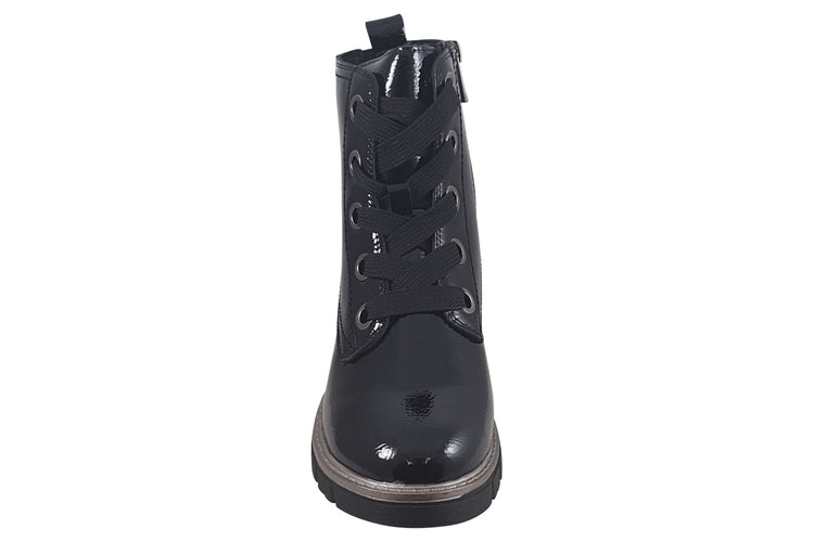 Lotus JoJo ULB350 Black Patent Womens Boots