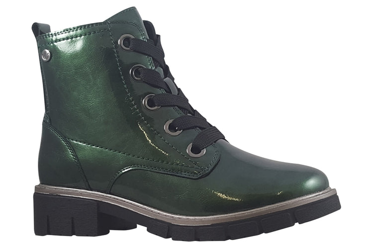 Lotus JoJo ULB350 Green Patent Womens Boots