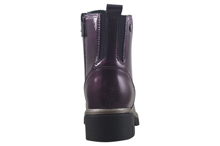 Lotus JoJo ULB350 Purple Patent Womens Boots