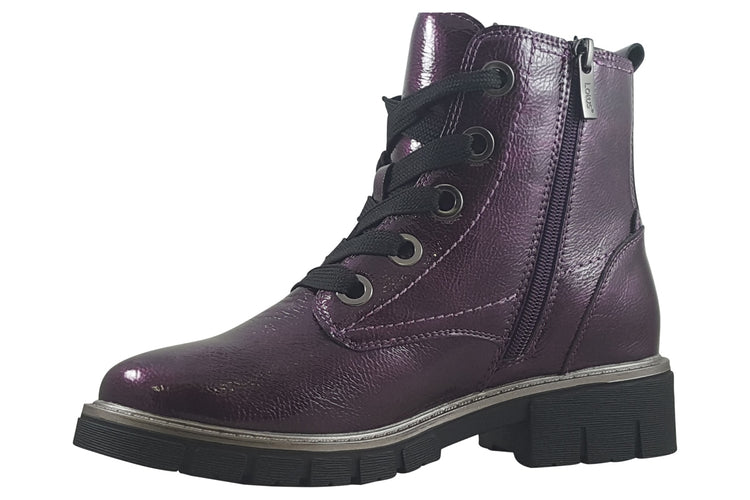 Lotus JoJo ULB350 Purple Patent Womens Boots