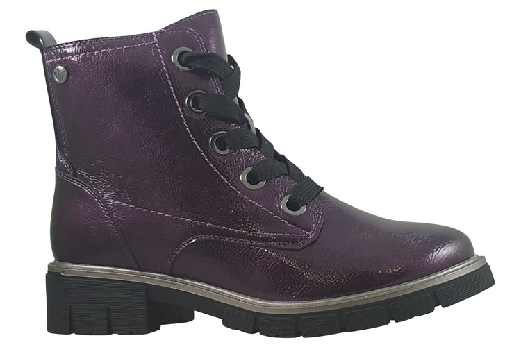 Lotus JoJo ULB350 Purple Patent Womens Boots