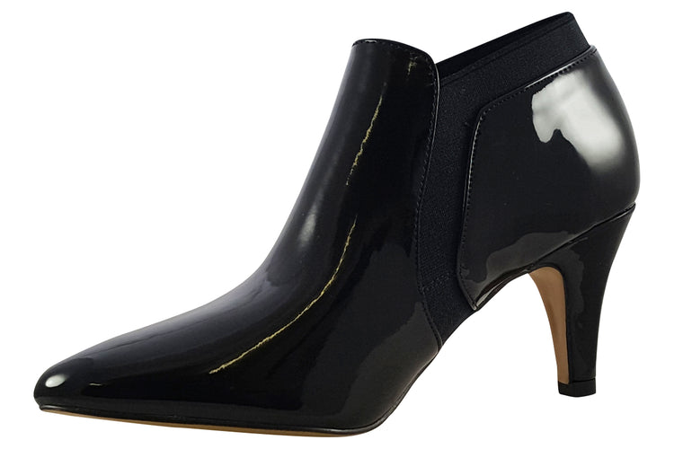 Lotus Kristina ULS299 Black Patent Womens Boots