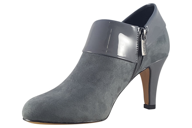 Lotus Maya ULS287 Microfibre Grey Patent Womens Shoes