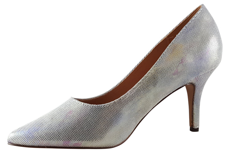 Lotus Megan ULS464 Silver Print Womens Shoes